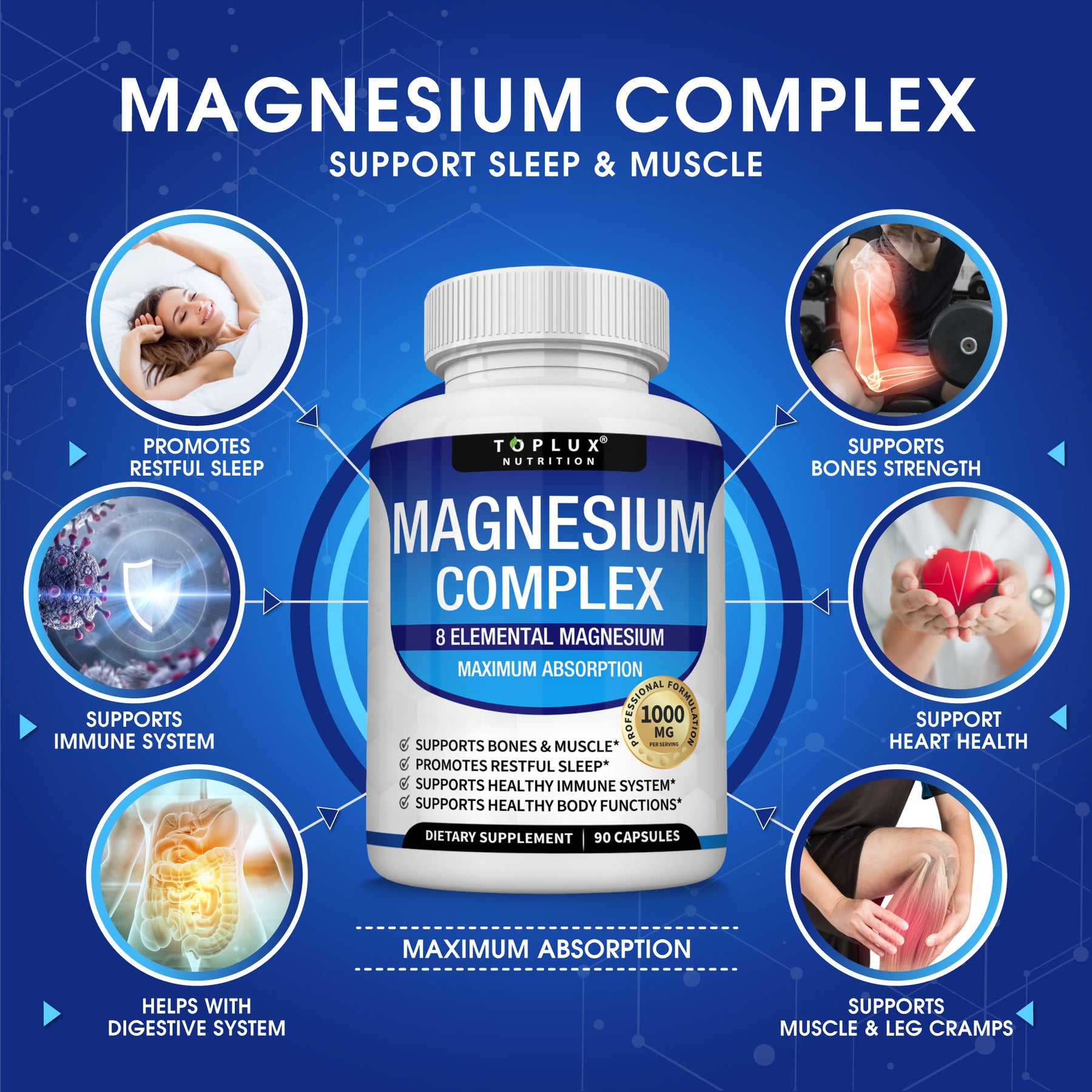 Mg Complex Magnesium Complex – Toplux Nutrition