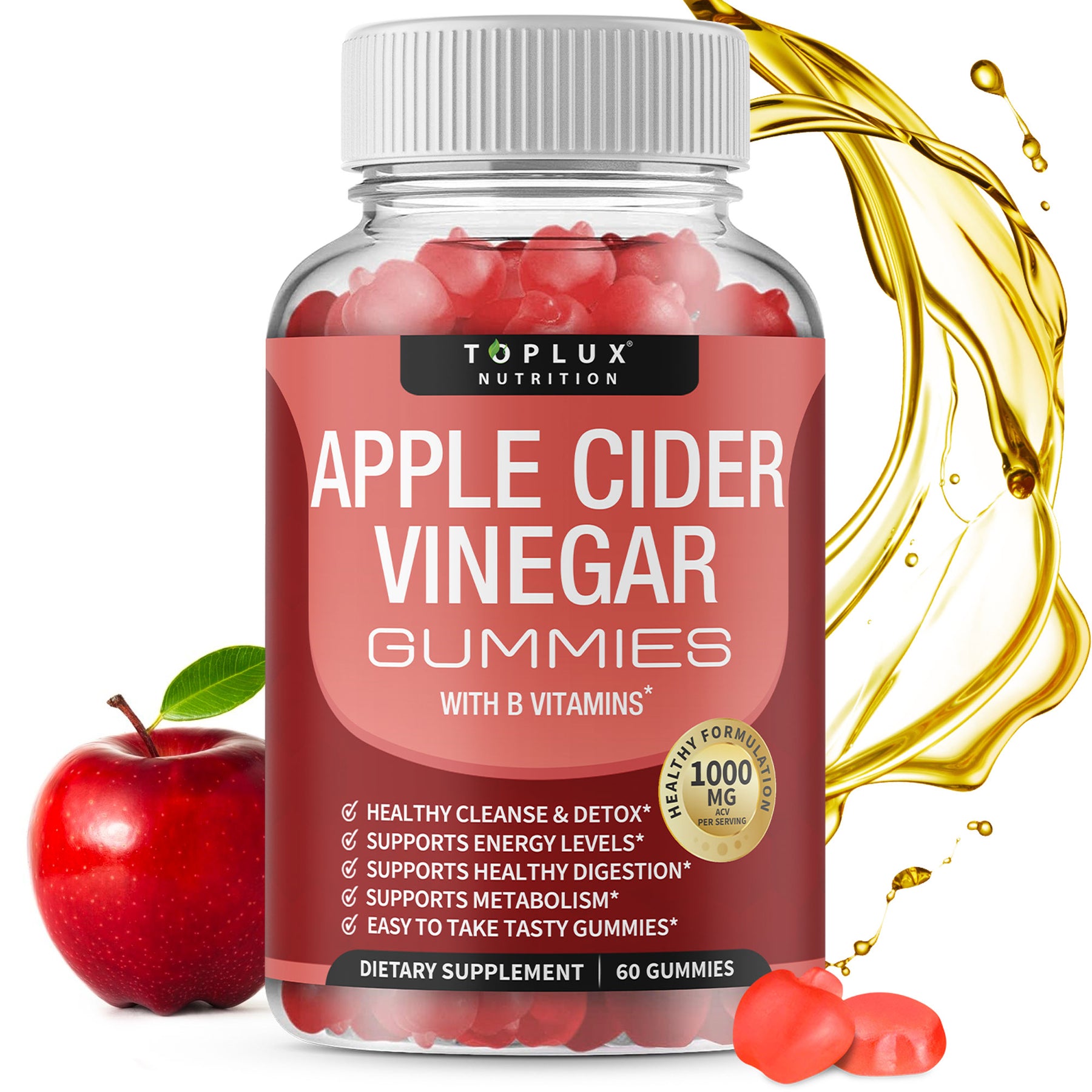 Apple Cider Vinegar Gummies Toplux Nutrition 7986